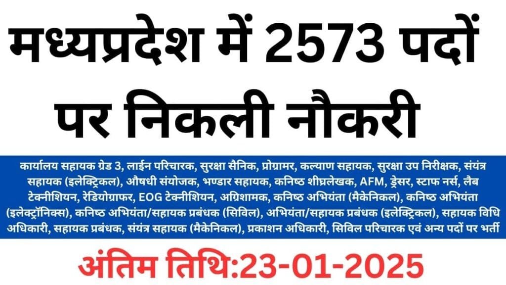 MP Bijli Vibhag Bharti 2025,पदों का विवरण