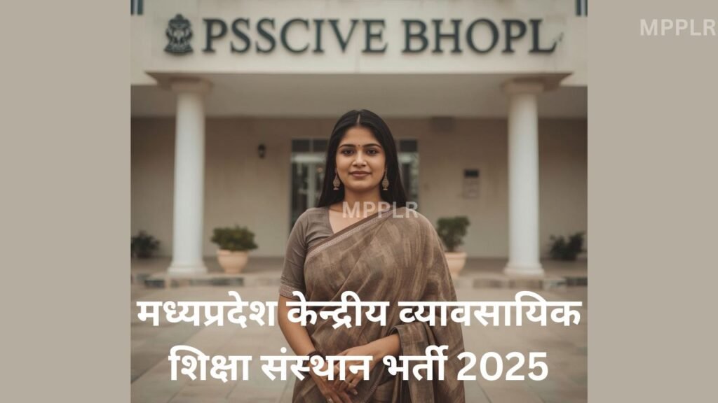 MP PSSCIVE Bharti 2025,मध्यप्रदेश केन्द्रीय व्यावसायिक शिक्षा संस्थान भर्ती,