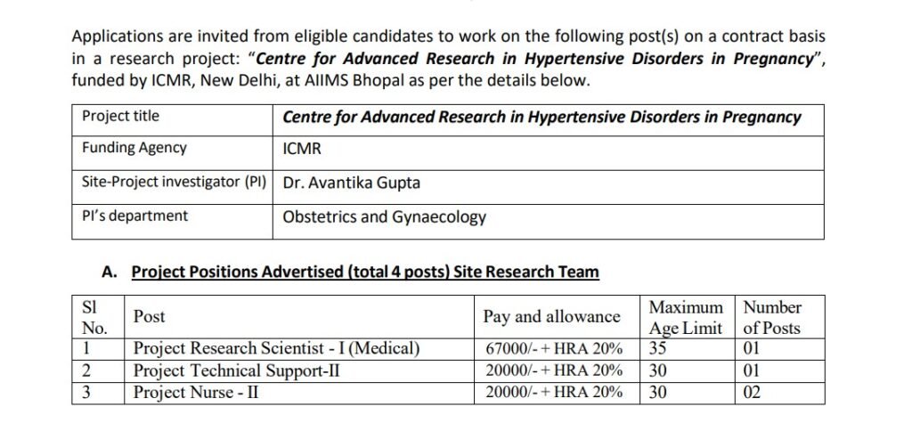 MP AIIMS Bhopal Bharti 2025